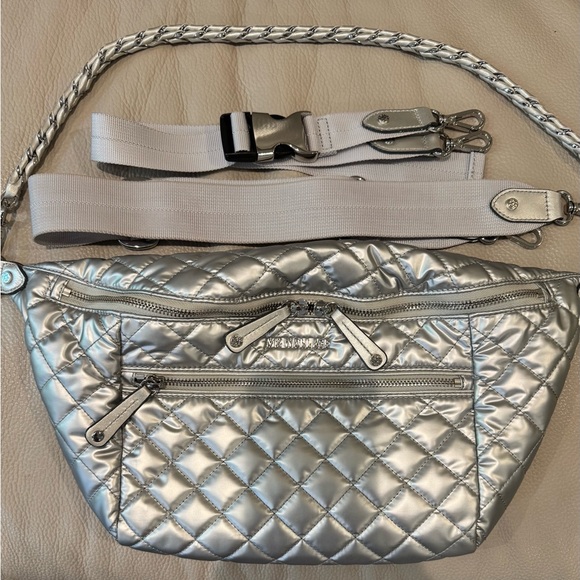 MZ Wallace Crosby Sling. Matte Silver - Picture 2 of 5